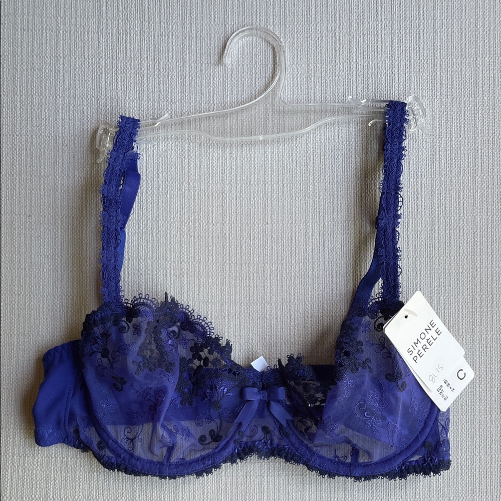 Simone Perele Wish Sheer Demi - Electric Blue 36C